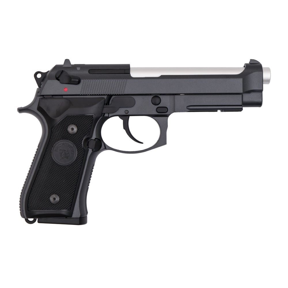 SNOW WOLF PISTOLA A GAS SCARRELLANTE IN METALLO NERA